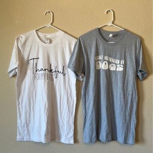 Dog Mom T-Shirts Size Medium Bella Canvas Dog Lover Shirt